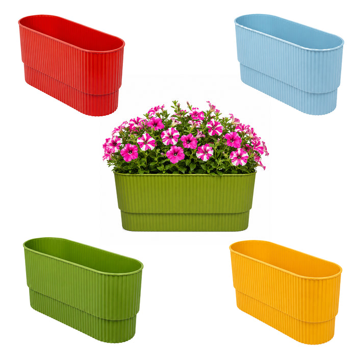 Decorative Window Planter Pot Pack Of 4