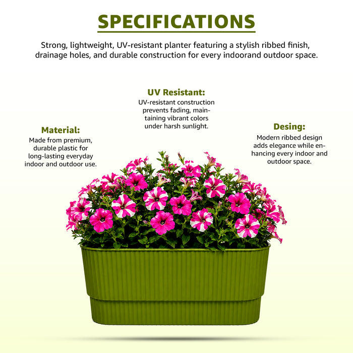 Decorative Window Planter Pot Pack Of 4
