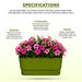 Decorative Window Planter Pot Pack Of 4
