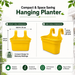 Balcony Double Hook Hanging Planter Pot Pack Of 4 Combo