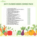 Anandi Greens Fi Hybrid Flower Seeds Combo Pack List (7 Flower Seeds)