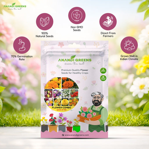 Flower Seeds Bundle Pack 1 – 10 Varieties Combo