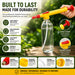 Garden Pump Spray Gun Adjustable High Pressure | Manual Hand Sprayer with Brass Nozzle for Plants, Garden Watering, Pesticide & Car Wash | Heavy Duty Leak-Proof Design