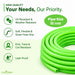 Green garden hose Pipe with 8 Pattern Spray nozzle 
