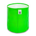 Green-fabric-grow-bag-with-a-label-on-white-background