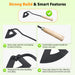 Heavy Duty Garden Hand Hoe Tool Steel Blade Soil Loosening & Weeding Tool