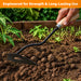 Heavy Duty Garden Hand Hoe Tool Steel Blade Soil Loosening & Weeding Tool