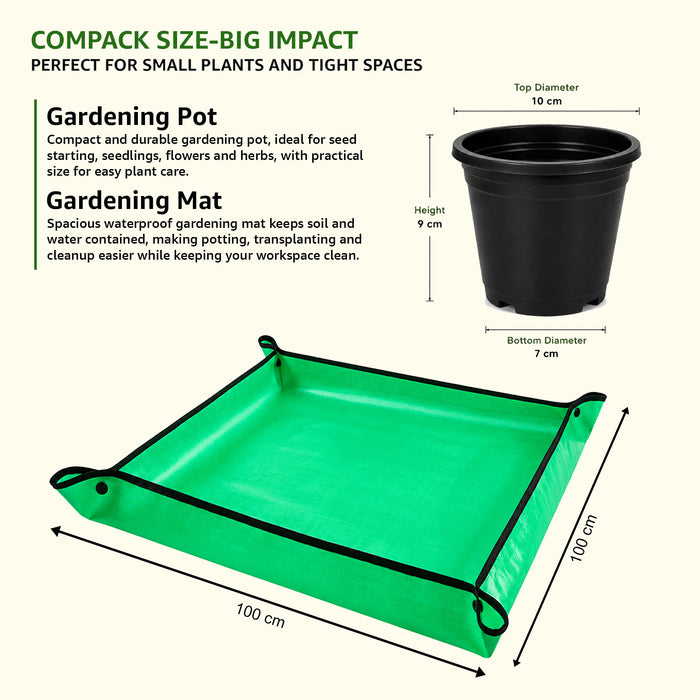 Junior Garden Explorer Kit for Kids
Gardening Starter Kit with Seeds, Pots, Potting Mix, Watering Can, Tools, Gloves &amp; Gardening Mat | DIY Garden Kit for Boys & Girls