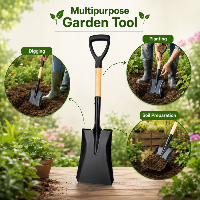 Multi-Purpose Shovel For Digging & Planting