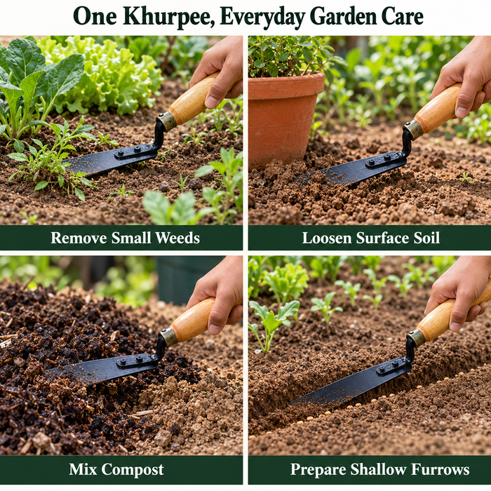 Wooden Handle Khurpi (3 Inch)