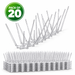 Pack Of 20 Anti Bird & Pigeon Spikes for AC Balcony Railing & Window