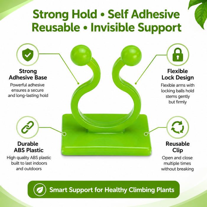 Plant Support Fixing Clips for Wall Climbers 