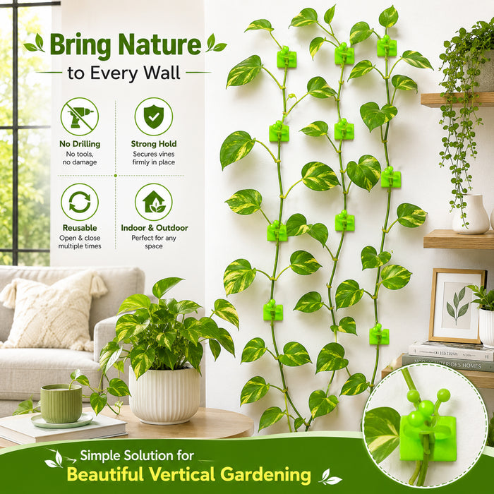 Plant Support Fixing Clips for Wall Climbers 