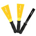 Two yellow tools with black handles and a black tool on a white background, featuring the brand Anandi Greens