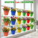 Plastic Hook Hanging Planter Pot for Railing & Fence