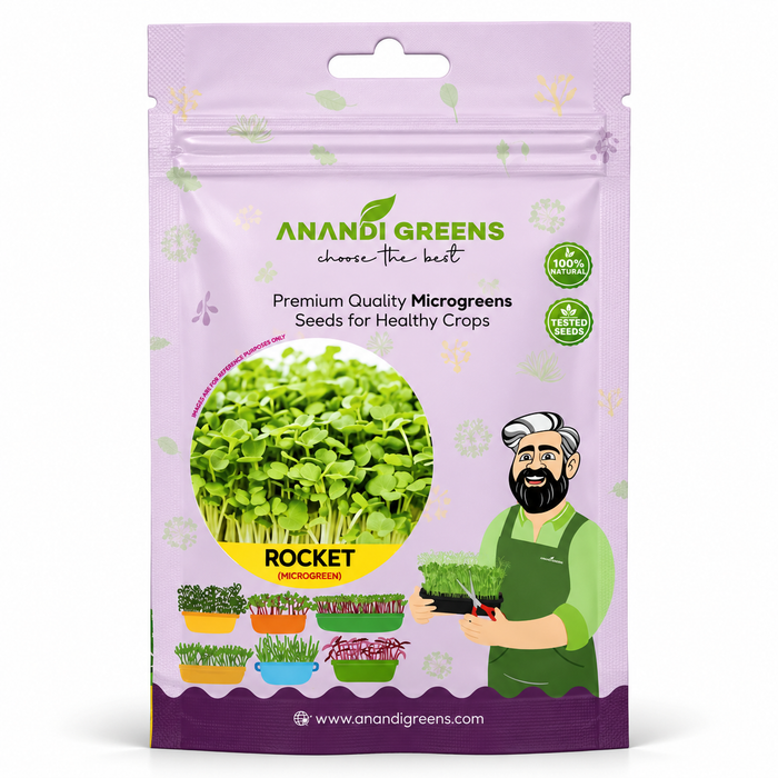 Rocket (रॉकेट माइक्रोग्रीन) Microgreens Seeds
