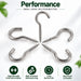 Screw hook performance high strenght. Multipurpose screw hook uses. Screw-in Ceiling Cup Hook With Wall Plugs | Pack of 40