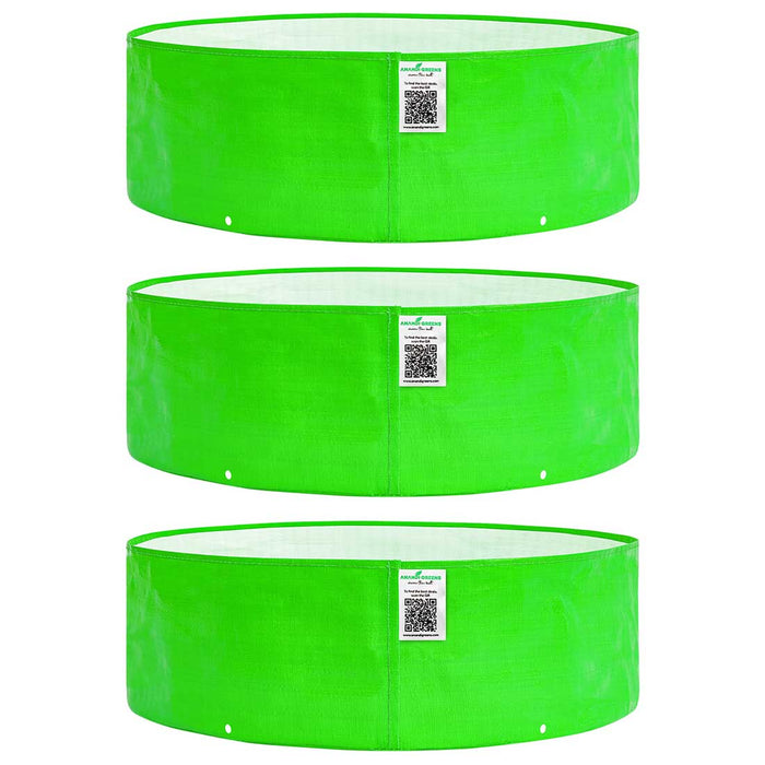 HDPE வட்ட வடிவ 24x6 அங்குல வளர்ப்புப் பை | 260 GSM | தோட்டக்கலைக்கு UV பாதுகாப்புடன்