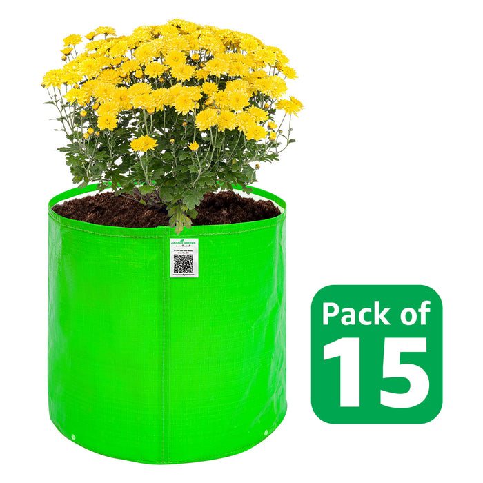 HDPE Circular Grow Bag 15x15 Inch | 260 GSM