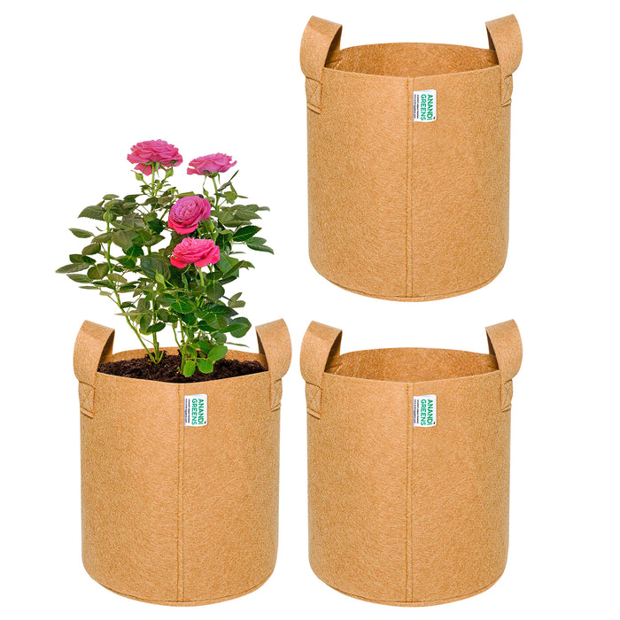 Geo Fabric Plant Grow Bag 8x8 inch | 400 GSM