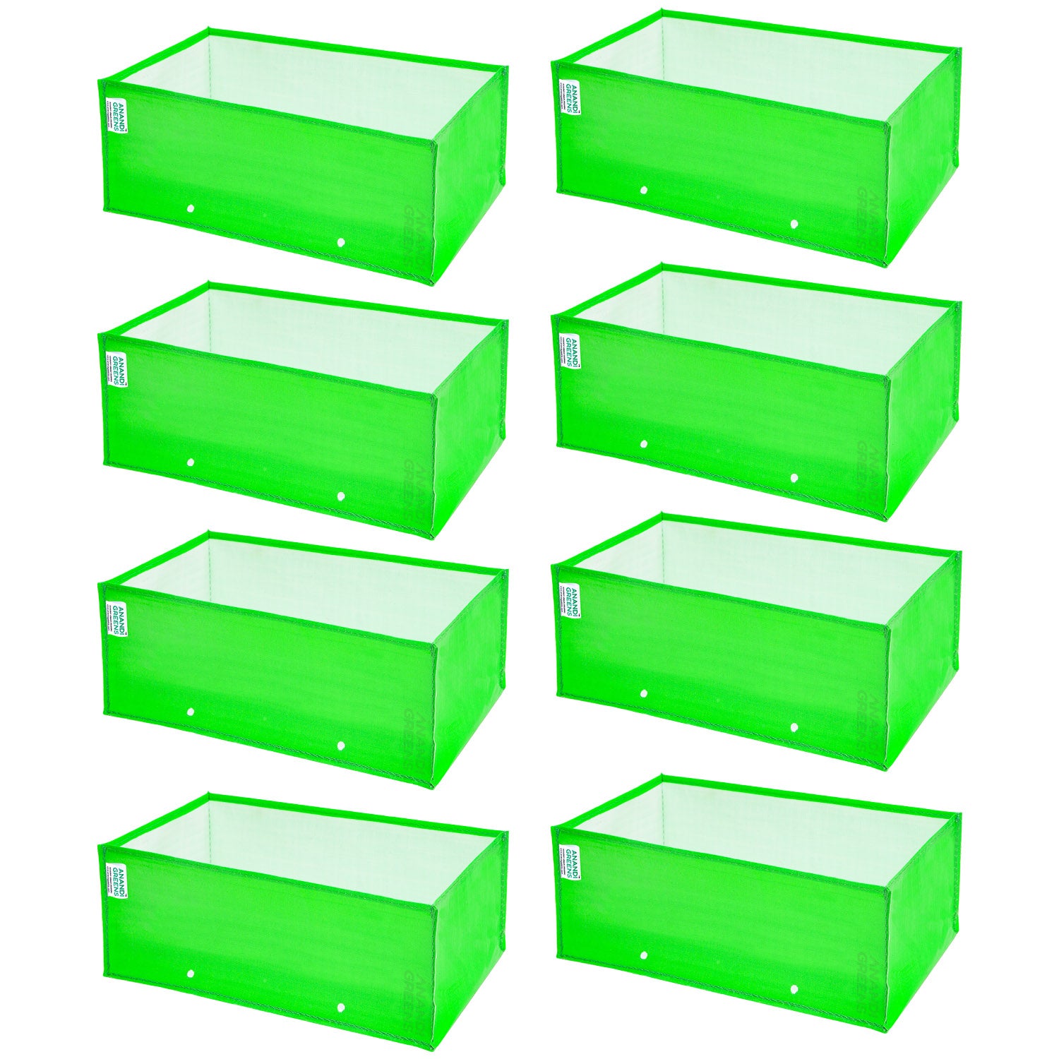 HDPE Rectangular Grow Bag 15x6x6 Inch | Pack of 8 | 260 GSM HDPE Rectangular Grow Bag 15x6x6 Inch | Pack of 8 | 260 GSM