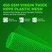 450 GSM virgin thick HDPE plastic ,  diamond mesh design, flexibility, and easy installation
