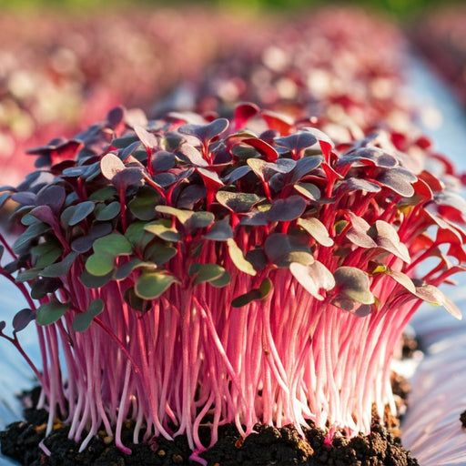 Amaranthus Red microgreens crop – original photo