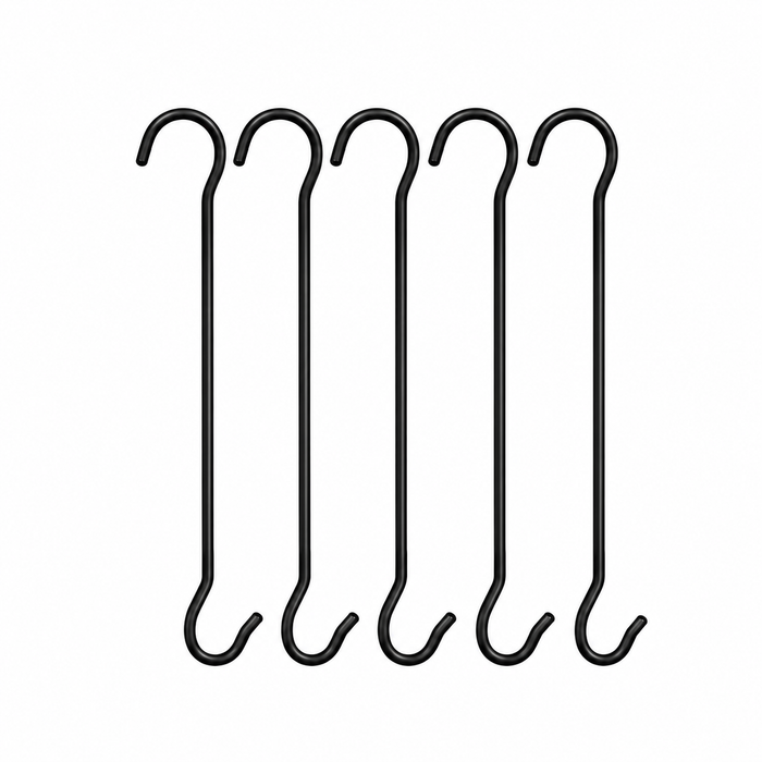 Pack of 5 Anandi Greens 8.5 inch S shaped hanging hooks