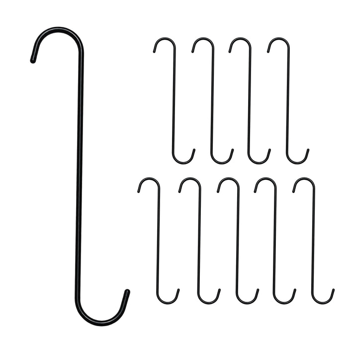 Anandi Greens black S shaped extension hook for plants, pots and storage
