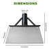 Garden scraper dimensions: 21 cm blade width, 10 cm blade height, 16.5 cm overall height