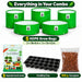 Anandi Greens Kitchen Garden Combo – contents with round-cell Seedling Tray and 100 g Cocopeat