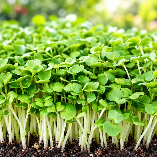 Rocket (रॉकेट माइक्रोग्रीन) Microgreens Seeds – microgreens crop illustration