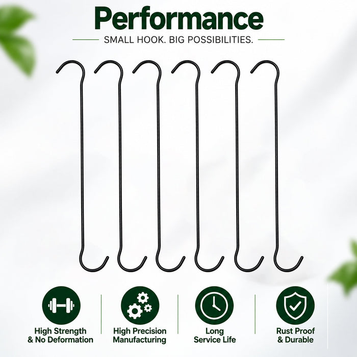 Anandi Greens S hook for rods, railings, pipes and racks