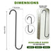Anandi Greens S hook for hanging plant pots and balcony planters