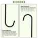 Anandi Greens S shaped extension hook for hanging garden tools