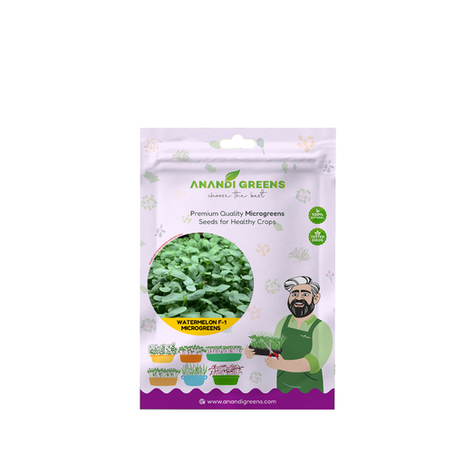 WATERMELON F-1 HYBRID (MICROGREEN) – original Anandi Greens packet on white background