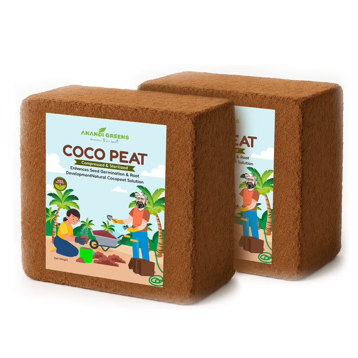 Cocopeat Low EC Brick 5Kg Premium 10 KG Cocopeat Block for Gardening