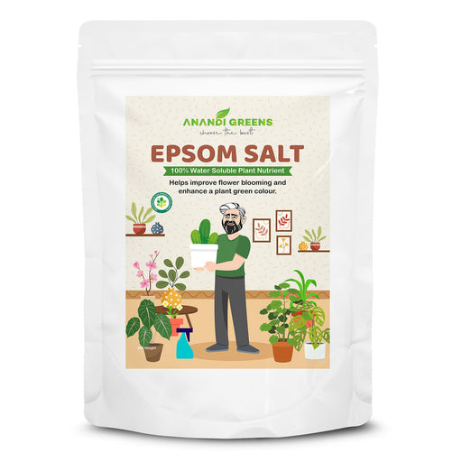 Epsom salt for plants 450g front pouch – Anandi Greens magnesium sulphate
