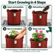 Anandi Greens 400 GSM Geo grow bag mixed size combo pack of 5 — planting steps