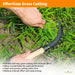 Using hand sickle for cutting grass easily with sharp serrated blade