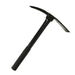 Hand pick axe heavy duty gardening tool for digging and soil breaking Black pick axe on a white background
