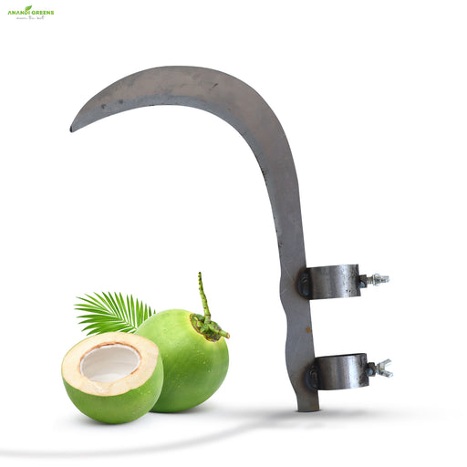 heavy duty garden sickle steel blade coconut plucker tool for farming and gardening India