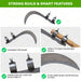 heavy duty sickle features razor sharp blade dual clamp strong steel build gardening tool