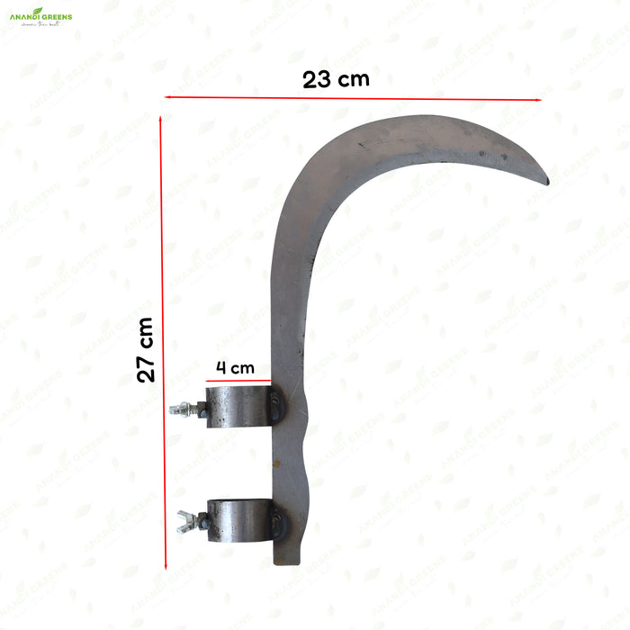 garden sickle size 23 cm blade 27 cm height steel sickle dimensions farming tool