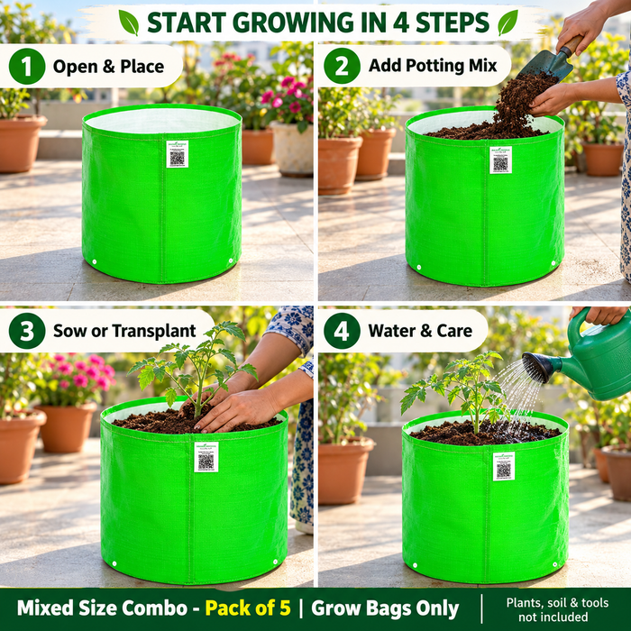 Anandi Greens Mixed Size Combo Pack of 5 — How to use