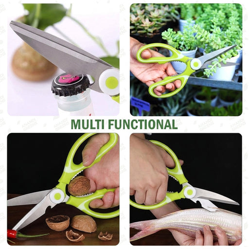 multi functional scissors bottle opener nutcracker vegetable cutter kitchen tool