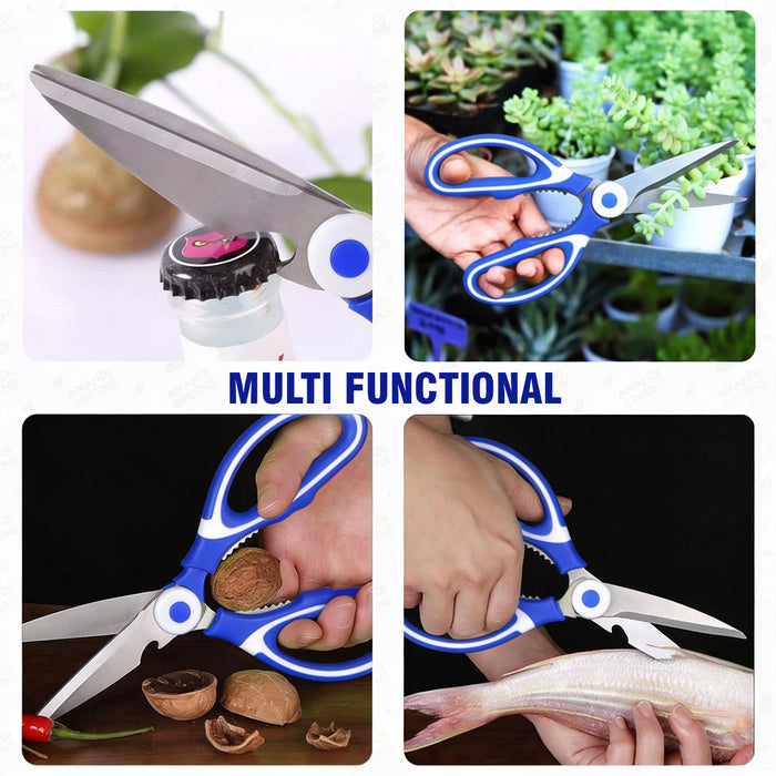 multi functional scissors bottle opener nutcracker vegetable cutter kitchen tool