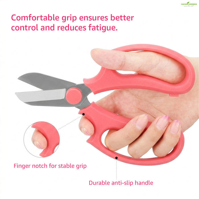 Pink nail clippers with a hand holding them, emphasizing comfort and control.