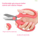 Pink nail clippers with a hand holding them, emphasizing comfort and control.