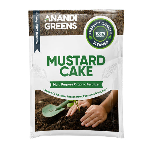 Mustard cake fertilizer (sarso cake) front pack – Anandi Greens